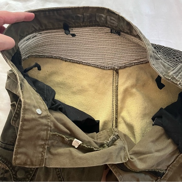 Speed and Strength Dogs of War Green Motorcycle Pants Armored Knees 32x32 - Picture 12 of 16